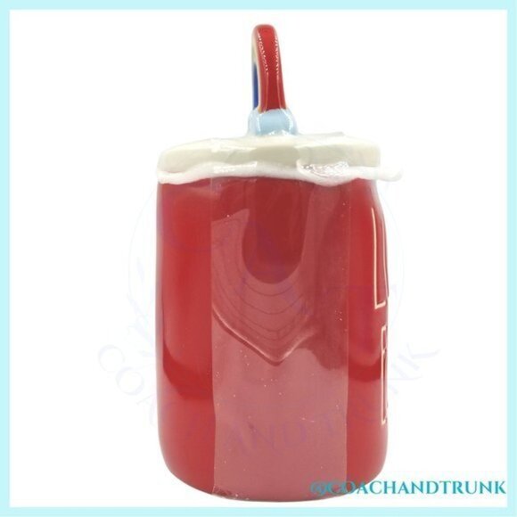 RAE DUNN LOVE IS EQUAL Rainbow Clouds Lid Hand Painted Oversize Mug NWT - Picture 5 of 10